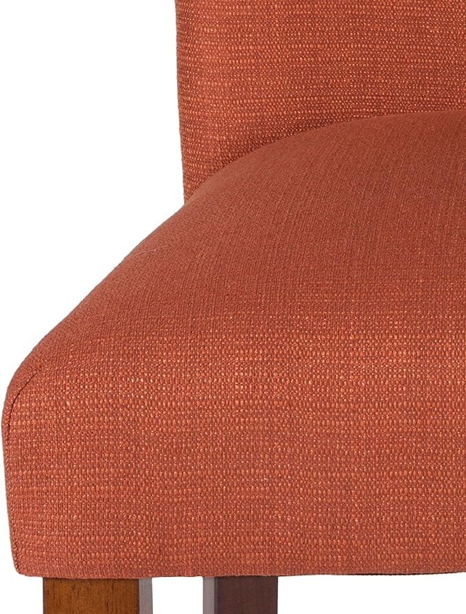 HomePop Parsons Classic Upholstered Accent Dining Chair, Single Pack, Orange - LeafyLoom