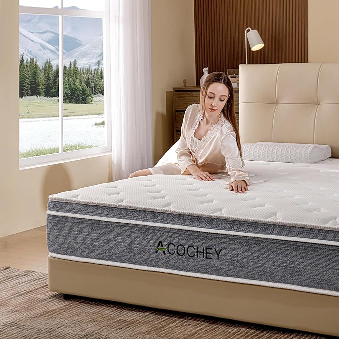 8 Inch Twin Mattresses,Hybrid Twin Size Mattress in a Box,Gel Memory Foam Medium Firm Grey Mattress,Quality Comfort and Adaptive Support Breathable Cooling Twin Mattress,CertiPUR-US. - LeafyLoom