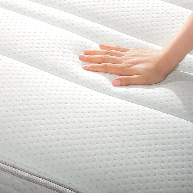 ZINUS 12 Inch Foam and Spring Mattress, Full, CertiPUR-US Certified Foams, Mattress in A Box, White - LeafyLoom