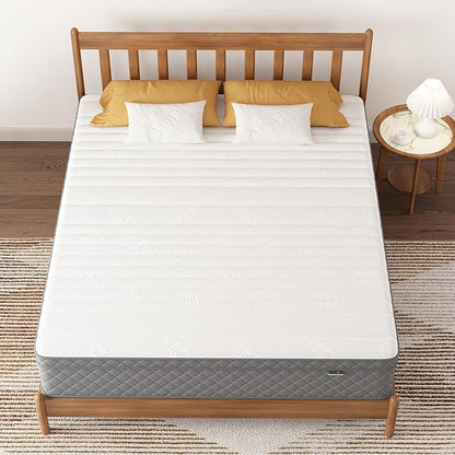 Full Mattress, 12 Inch Cooling-Gel Memory Foam and Pocket Spring Hybrid Mattress, Full Size Mattress in a Box, CertiPUR-US Certified, Medium Firm, Double Mattress - LeafyLoom