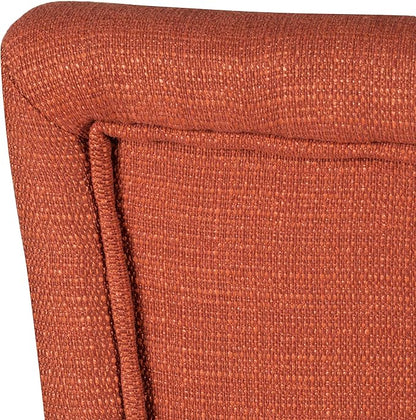 HomePop Parsons Classic Upholstered Accent Dining Chair, Single Pack, Orange - LeafyLoom