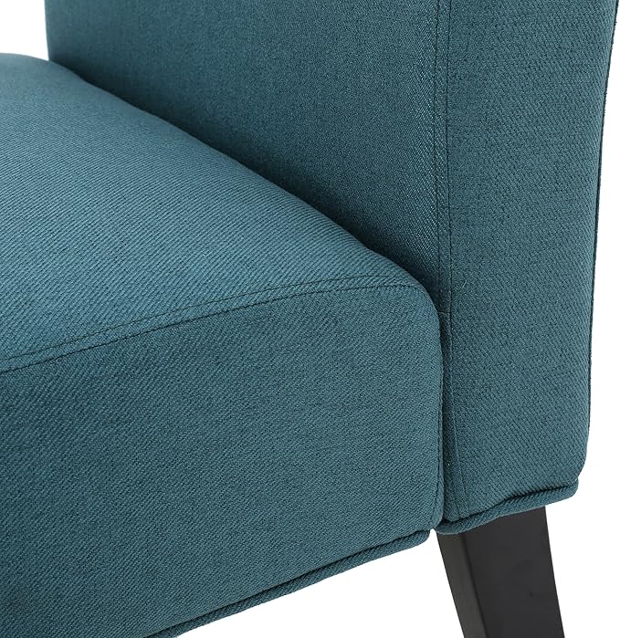 Christopher Knight Home Kassi Fabric Accent Chair, Dark Teal 29. 50”D x 22. 50”W x 32. 00”H - LeafyLoom