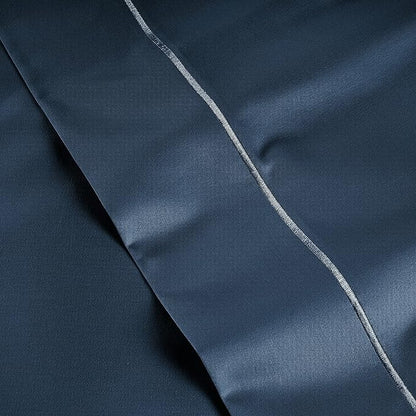 LANE LINEN 100% Egyptian Cotton Bed Sheets - 1000 Thread Count 3-Piece Twin XL Set Long Staple Bedding Sateen Weave Luxury Hotel Fits Upto 16" Mattress Dark Denim - LeafyLoom