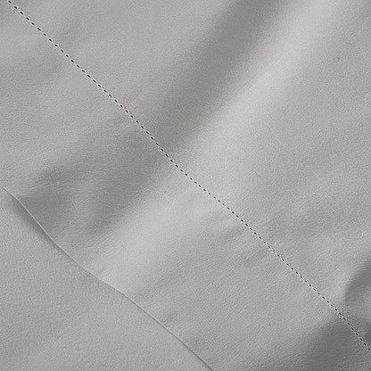 LANE LINEN 100% Egyptian Cotton Bed Sheets - 1000 Thread Count 4-Piece Silver Calking Sheets Set, Cotton Bedding Sheets, Sateen Weave, Luxury Hotel Sheets, 16" Deep Pocket (Fits Upto 17" Mattress) - LeafyLoom